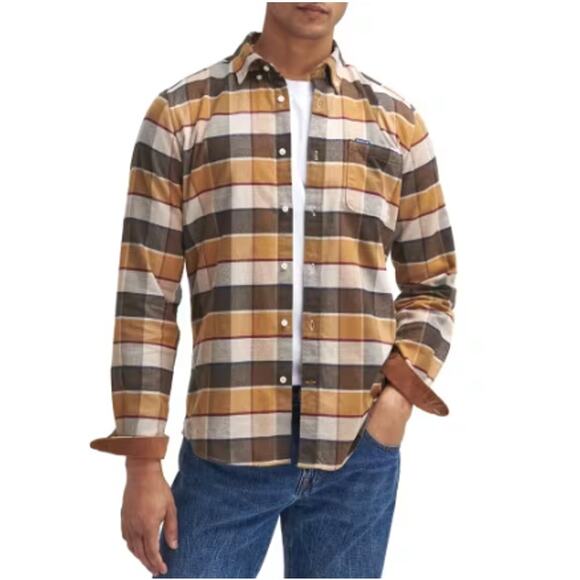 Barbour Men's Valley Tailored Checked Shirt Size L - Picture 1 of 11